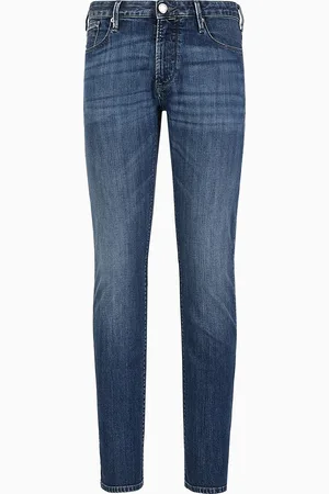 Emporio Armani Vaqueros J06 slim fit de cómoda sarga denim jaspeada de 10 onzas