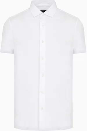 Emporio Armani Camisa de manga corta en punto de mezcla de lyocell ASV