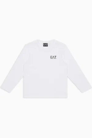 EA7 Camiseta de manga larga Core Identity Boy en punto de algodón