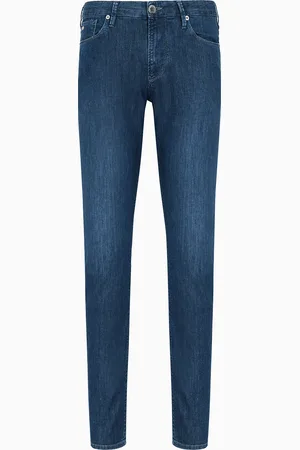 Emporio Armani Vaqueros J06 slim fit en denim de 8 onzas con lavado efecto usado