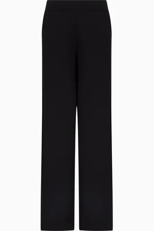 Emporio Armani Pantalones de felpa con cintura elástica ASV
