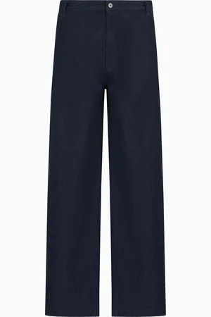 Emporio Armani Vaqueros de pernera ancha de denim Icon