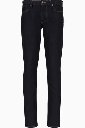 Emporio Armani Vaqueros J06 slim fit de cómoda sarga denim jaspeada de 10 onzas