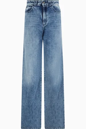 Emporio Armani Vaqueros J14 de cintura alta y pernera ancha de denim de aspecto vintage
