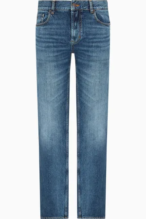 Emporio Armani Vaqueros J76 rectos en denim lavado