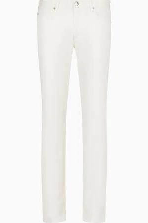 Emporio Armani Pantalones J06 slim fit de sarga elástica