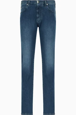 Emporio Armani Vaqueros J45 regular fit de cómoda sarga de denim
