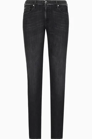 Emporio Armani Vaqueros J06 slim fit de cómoda sarga denim jaspeada de 10 onzas