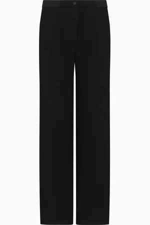 Emporio Armani Pantalones de neopreno con pernera ancha