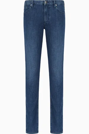 Emporio Armani Vaqueros J06 slim fit en denim de 8 onzas con lavado efecto usado