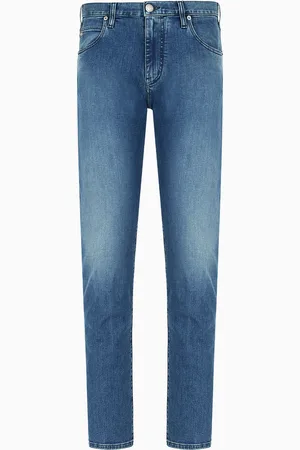 Emporio Armani Vaqueros J45 regular fit de cómoda sarga de denim