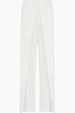 Emporio Armani Pantalones con panel de crepé fluido