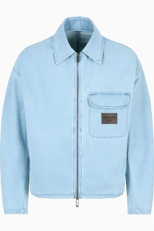 Emporio Armani Cazadora de tacto suave en denim con mezcla de lyocell