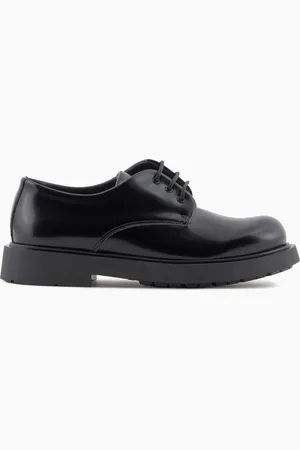 Emporio Armani Zapatos con cordones de material efecto desgastado