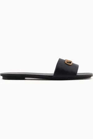 Emporio Armani Sandalia de napa con placa con águila