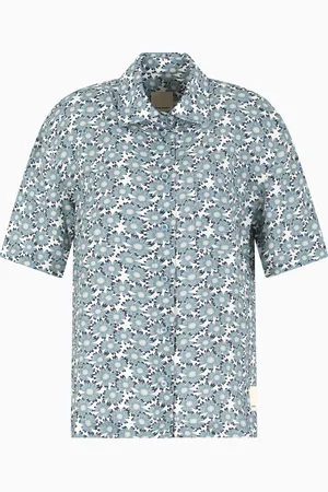 Emporio Armani Camisa de mezcla de viscosa con integral cápsula Peace