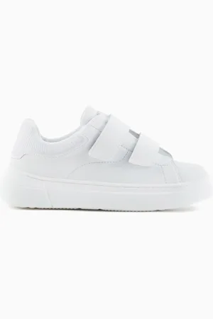 Emporio Armani Deportivas de piel con velcro
