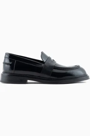 Emporio Armani Mocasines en piel cepillada
