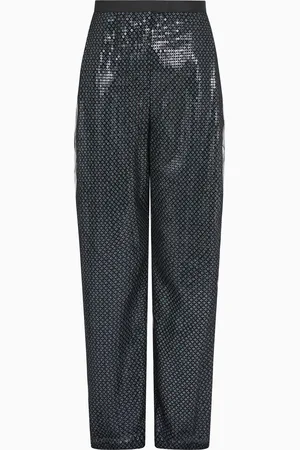Emporio Armani Pantalones de tul con motivo integral de lentejuelas Butterfly