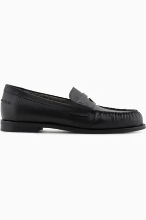 Emporio Armani Mocasines de piel lisa