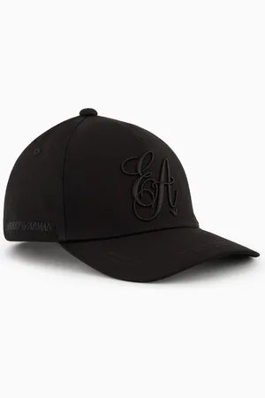 Emporio Armani Gorra de béisbol en sarga con logotipo de la firma EA bordado