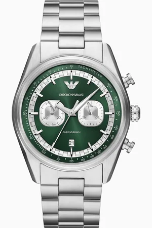 Emporio Armani Reloj con cronógrafo de acero inoxidable