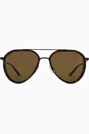 Emporio Armani Gafas de sol estilo piloto para hombre