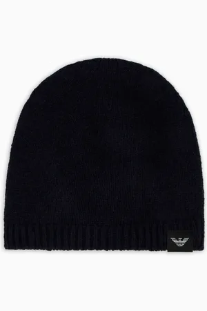 Emporio Armani Gorro de cachemira pura acanalada