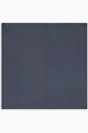 Emporio Armani Pañuelo de bolsillo en seda pura con motivo bicolor de tejido jacquard
