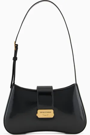 Emporio Armani Bolso de hombro tipo hobo con hebilla con logotipo