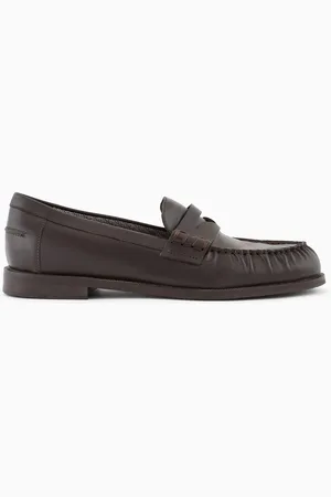 Emporio Armani Mocasines de piel lisa
