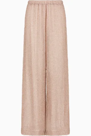 Emporio Armani Pantalones playeros de lúrex jaspeado