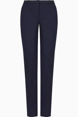 Emporio Armani Pantalones de algodón elástico compacto