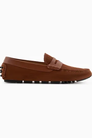 Emporio Armani Mocasines driver de ante milrayas