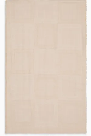 Emporio Armani Estola en mezcla de modal cepillado con logotipo integral en tejido jacquard
