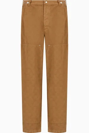 Emporio Armani Pantalones de pernera ancha en tejido efecto denim