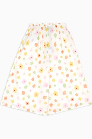 Emporio Armani Pantalones culotte de popelina con estampado integral