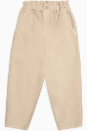 Emporio Armani Pantalones de sarga con cintura elástica