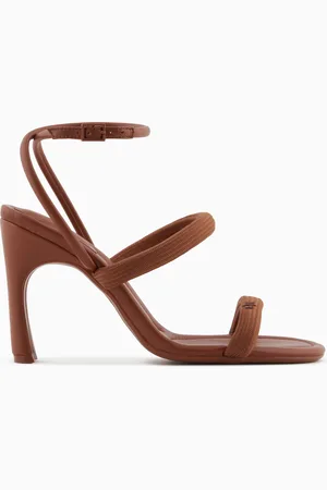 Armani Exchange Sandalias de tac??n con tiras