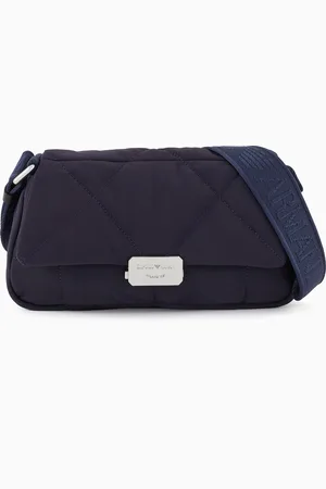 Emporio Armani Bolso de hombro mediano en nailon acolchado
