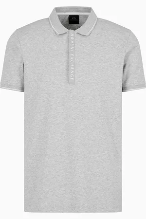 Armani Exchange Polo con logo en contraste