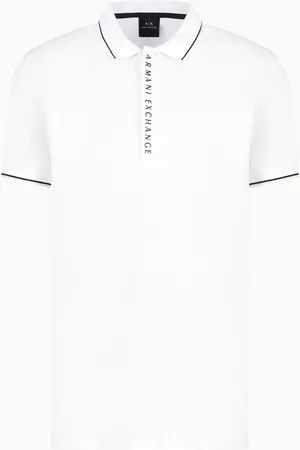 Armani Exchange Polo con logo en contraste