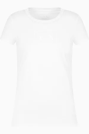 Armani Exchange Camiseta de corte entallado con logotipo