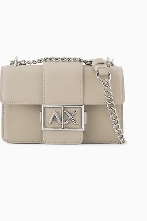 Armani Exchange Bolso de hombro con logo de metal