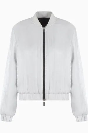Armani Exchange Cazadora bomber en tejido satinado con purpurina