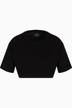 Armani Exchange Camiseta corta con logo en las mangas