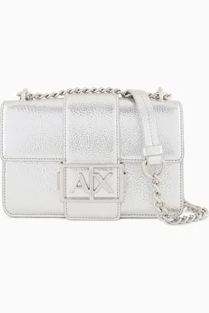 Armani Exchange Bolso de hombro con logo de metal