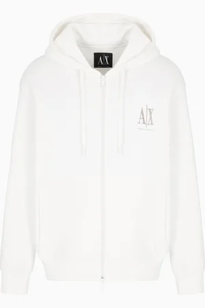 Armani Exchange Zip-up hoodie with embroidered logo
