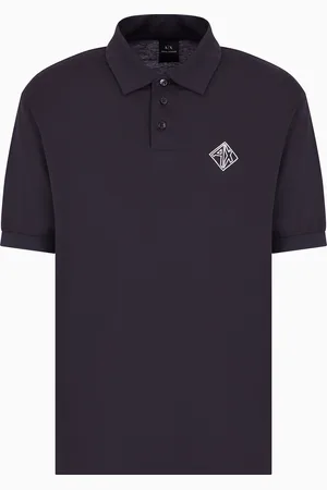 Armani Exchange Polo de algod??n de corte regular con logotipo