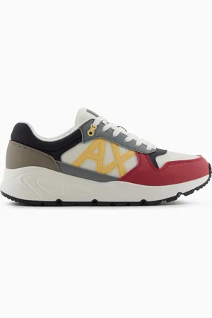 Armani Exchange Zapatillas con logo lateral e inserciones en contraste